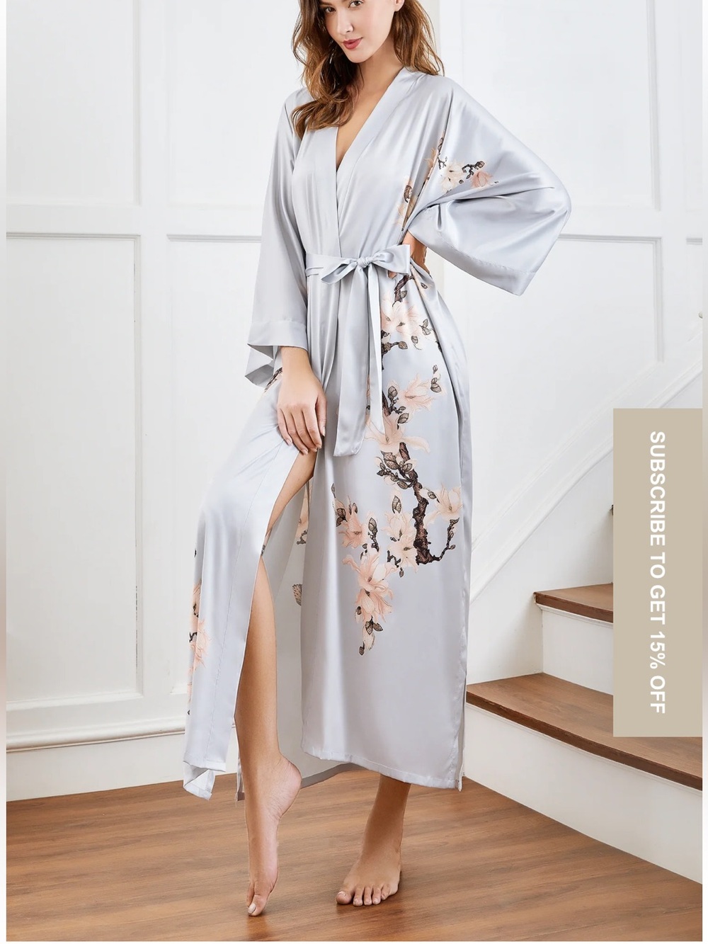 Babeyond floral kimono robe